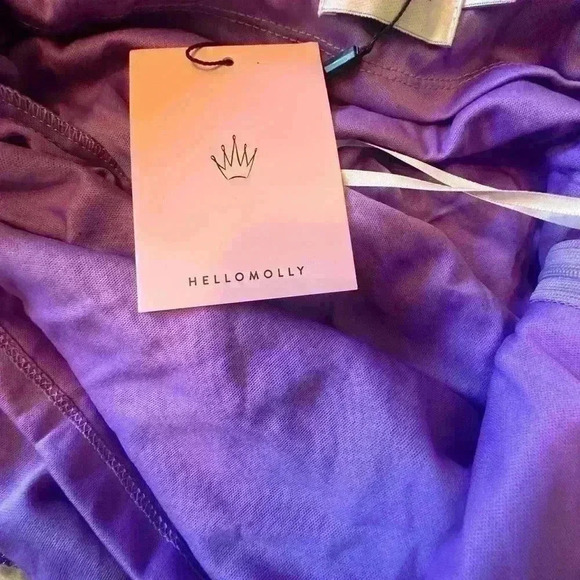 Hello Molly purple Shimmering star purple dress Homecoming nwt hoco dress - Picture 9 of 10